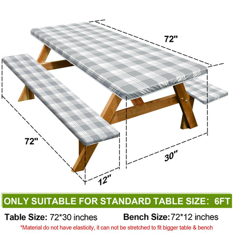 Play Tailor bench cover for 72in benches keeps seating clean and protected.