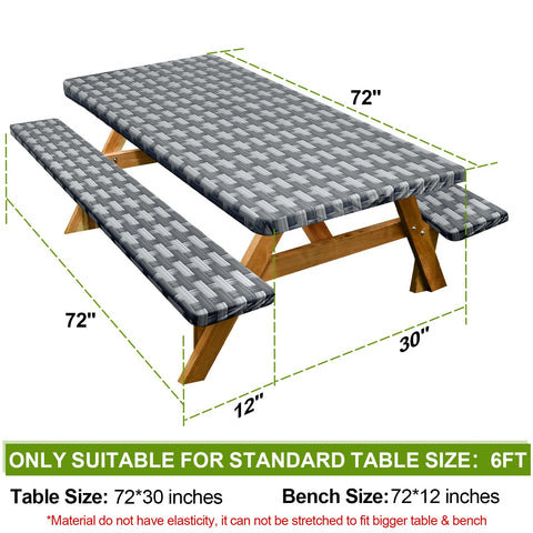 Play Tailor bench covers for 72in benches keep seating clean during picnics