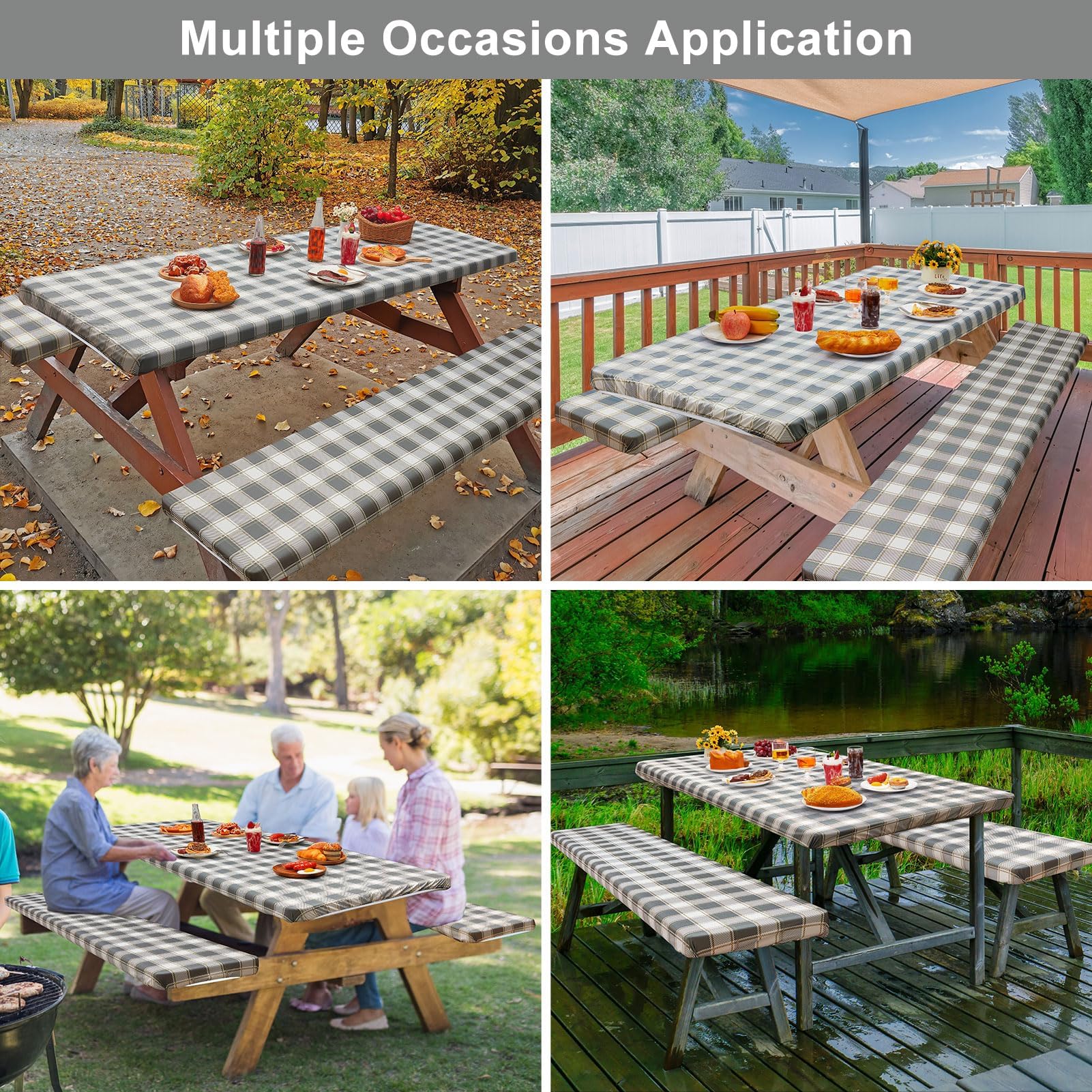 Play Tailor camping table set packaged for easy transport and storage
