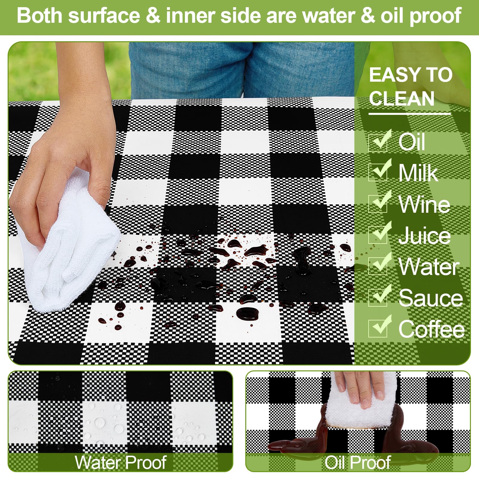 Play Tailor drawstring bag stores the tablecloth set.