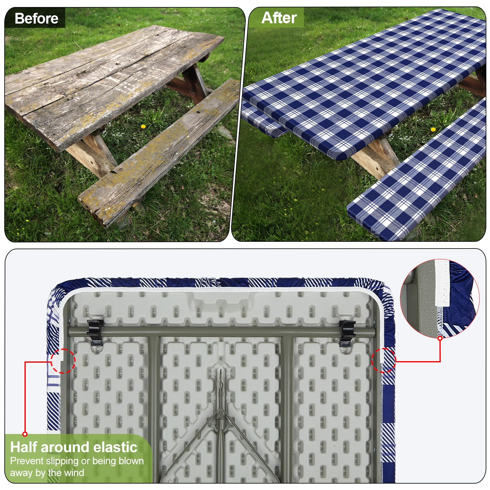 Play Tailor easy-clean surface resists stains for quick cleanup outdoors.