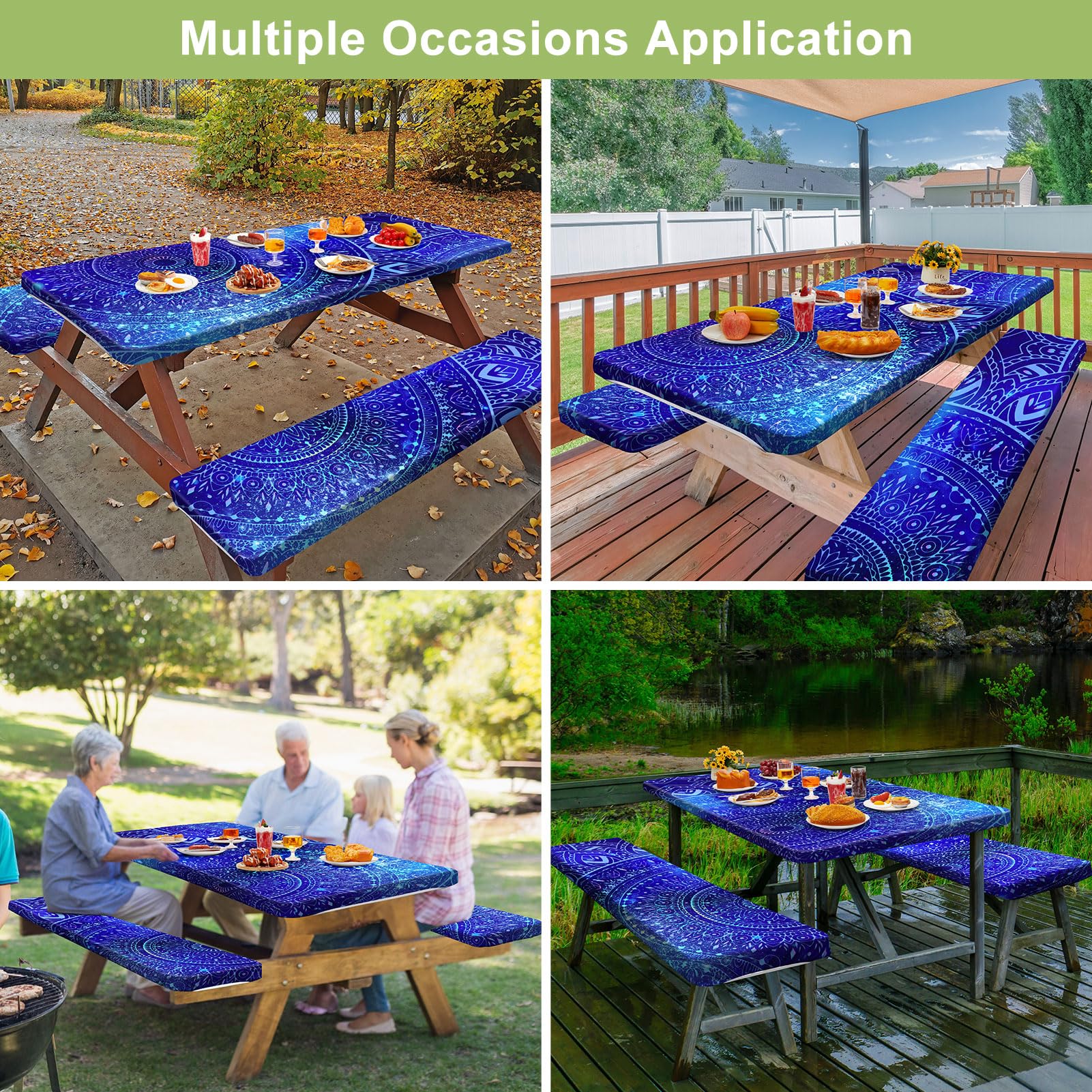 Easy to wipe clean surface of Play Tailor table cover for quick maintenance