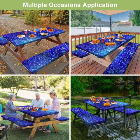 Easy to wipe clean surface of Play Tailor table cover for quick maintenance