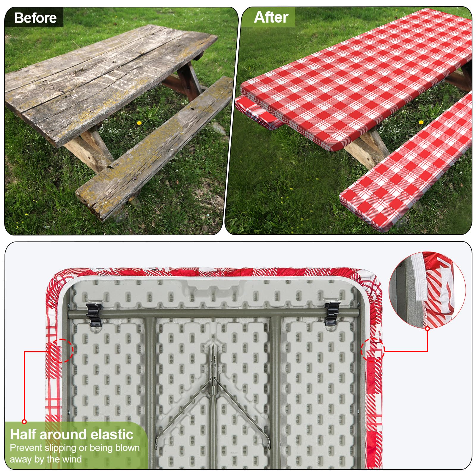 Play Tailor easy-install windproof design for quick setup