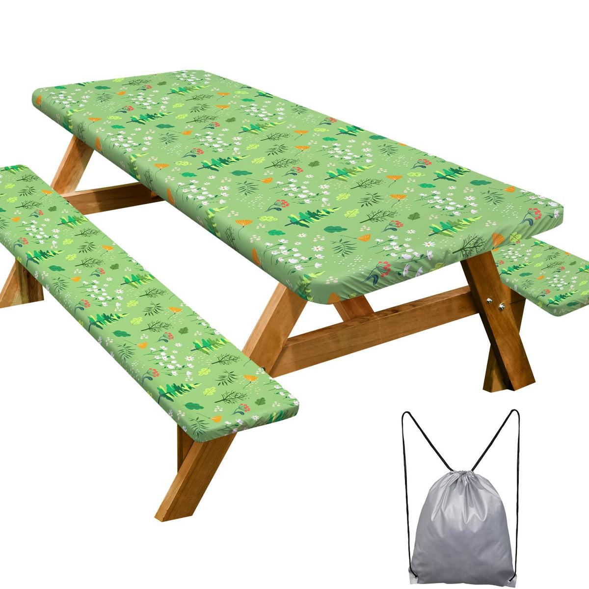 Play Tailor picnic table cover 72in keeps surfaces clean and organized during outdoor meals