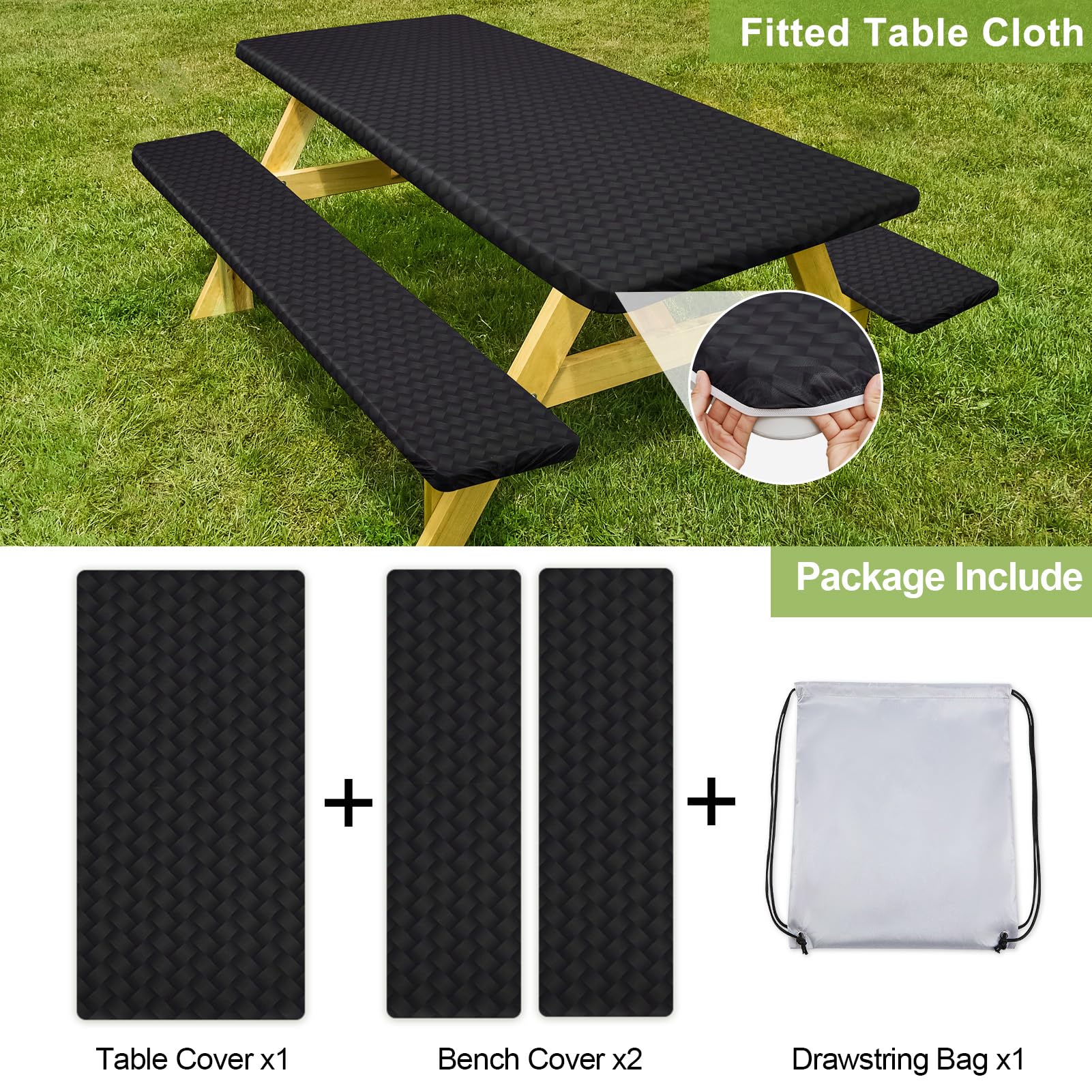 Play Tailor waterproof fabric close-up showing inner film layer