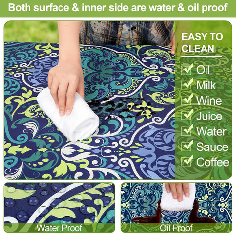 Play Tailor waterproof fabric closeup highlights durable, stain-resistant surface.