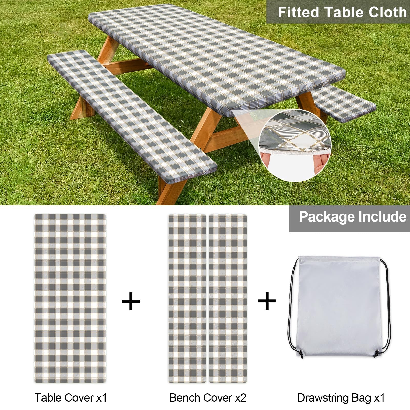 Play Tailor waterproof fabric closeup showing durable, stain-resistant material