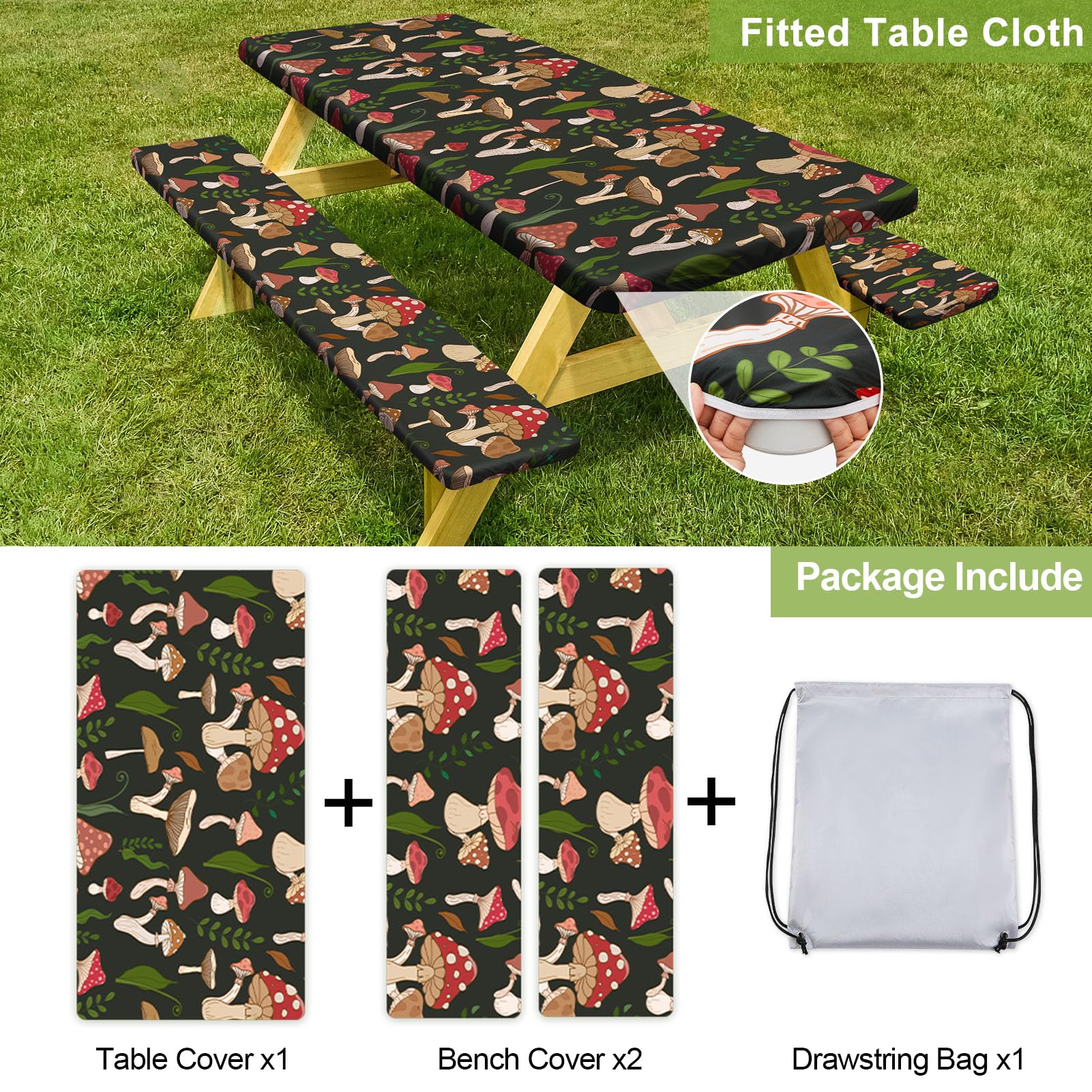 Play Tailor waterproof tablecloth keeps surfaces clean during messy meals.