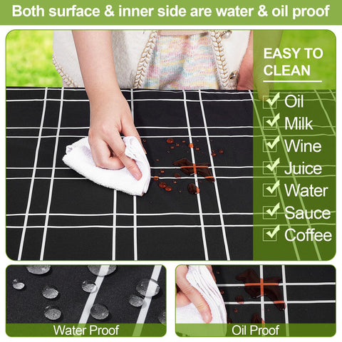Play Tailor waterproof tablecloth close-up reveals durable, wrinkle-free fabric.