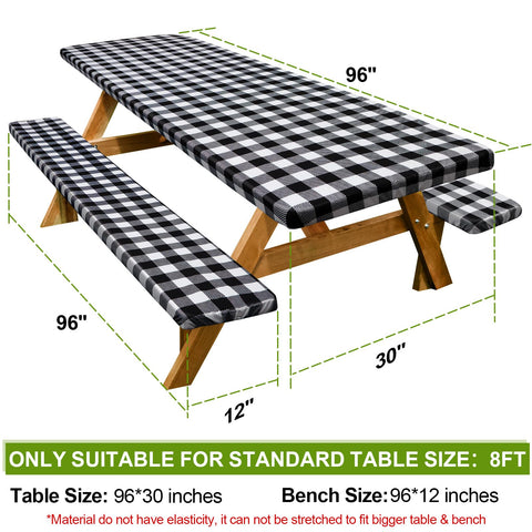 Play Tailor bench cover 96in keeps benches clean and easy to wipe.