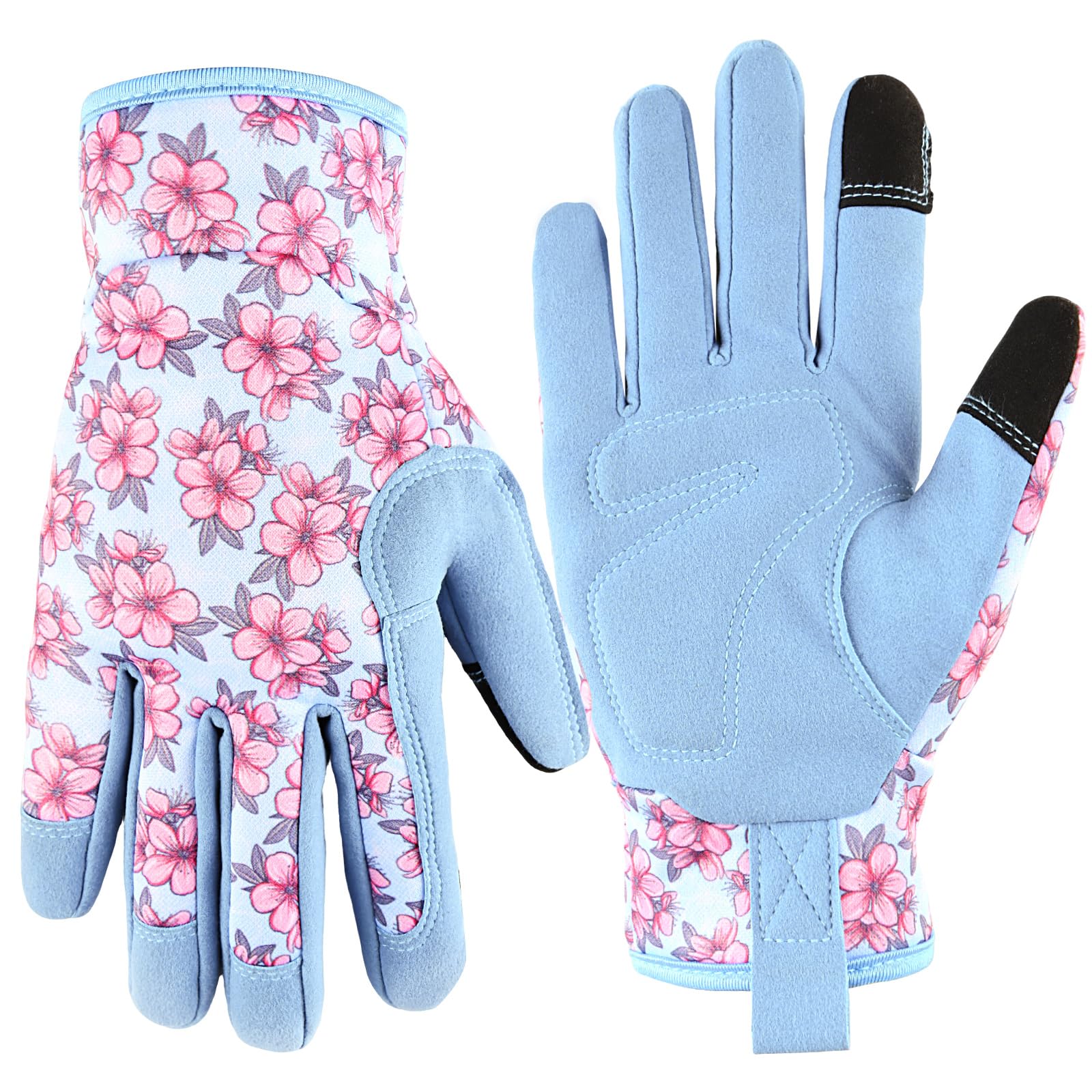PLAYWO breathable garden gloves on hand for comfortable daily gardening.