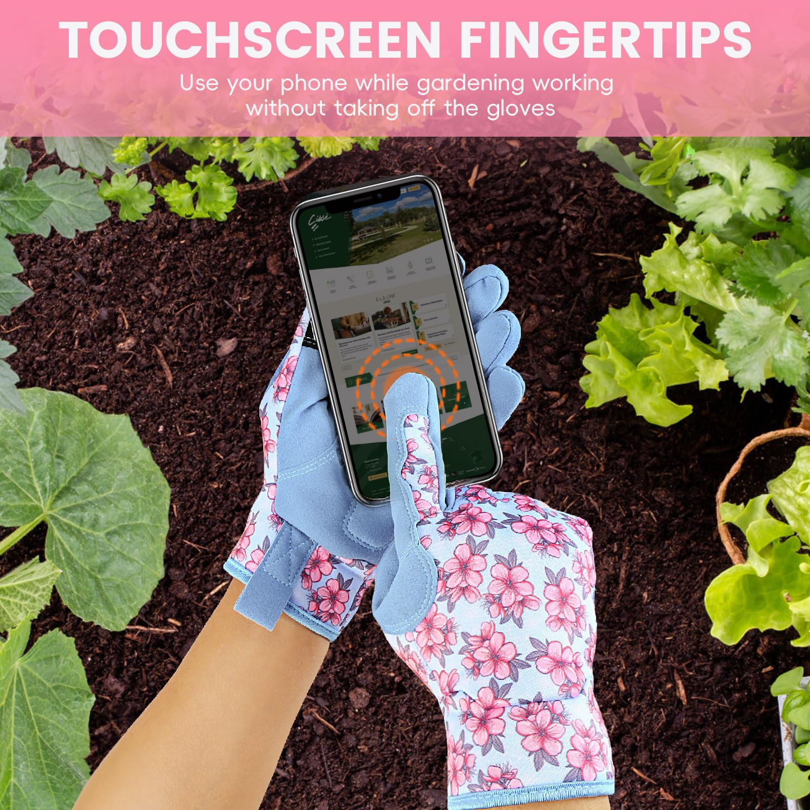 PlayWO gloves ideal for pruning and planting with precise grip