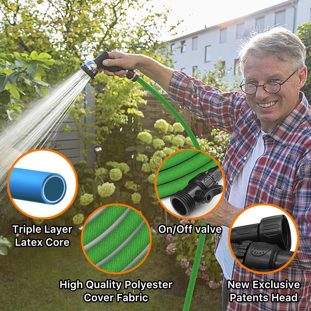 PLEASELIFT hose ideal for car washing with controlled water flow.