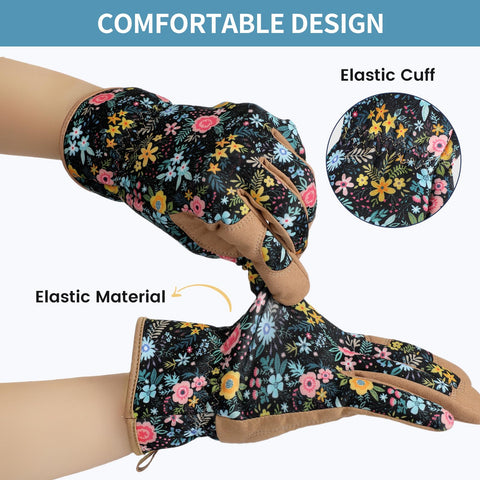 Pleneal elastic wrist secure-fit preventing dirt entry and slippage.
