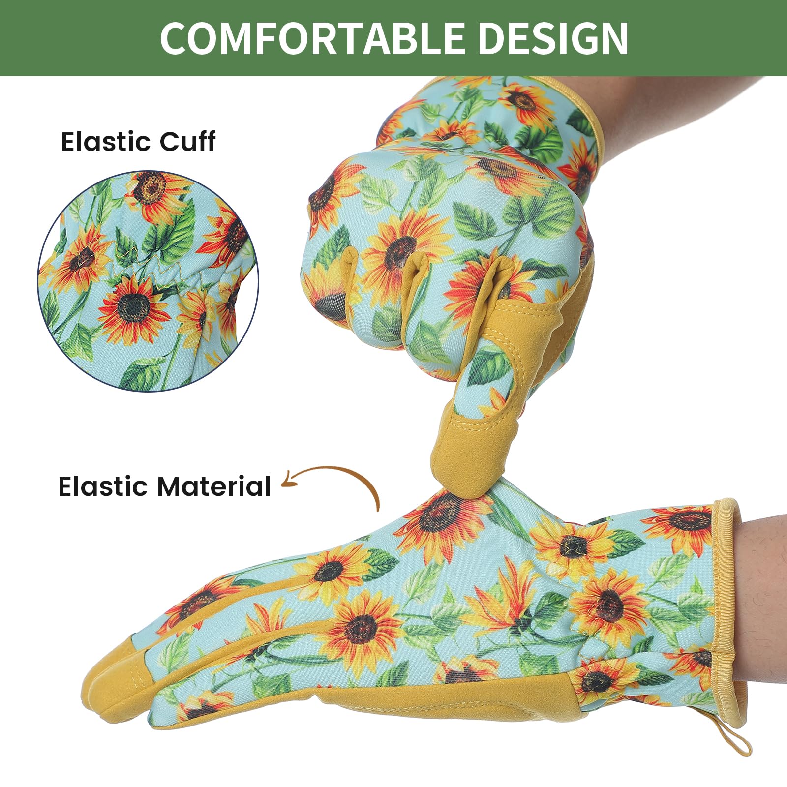 Pleneal garden gloves are machine washable for easy post-work care.