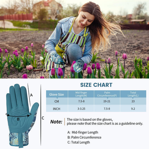 Pleneal gloves are machine washable for easy care after gardening.