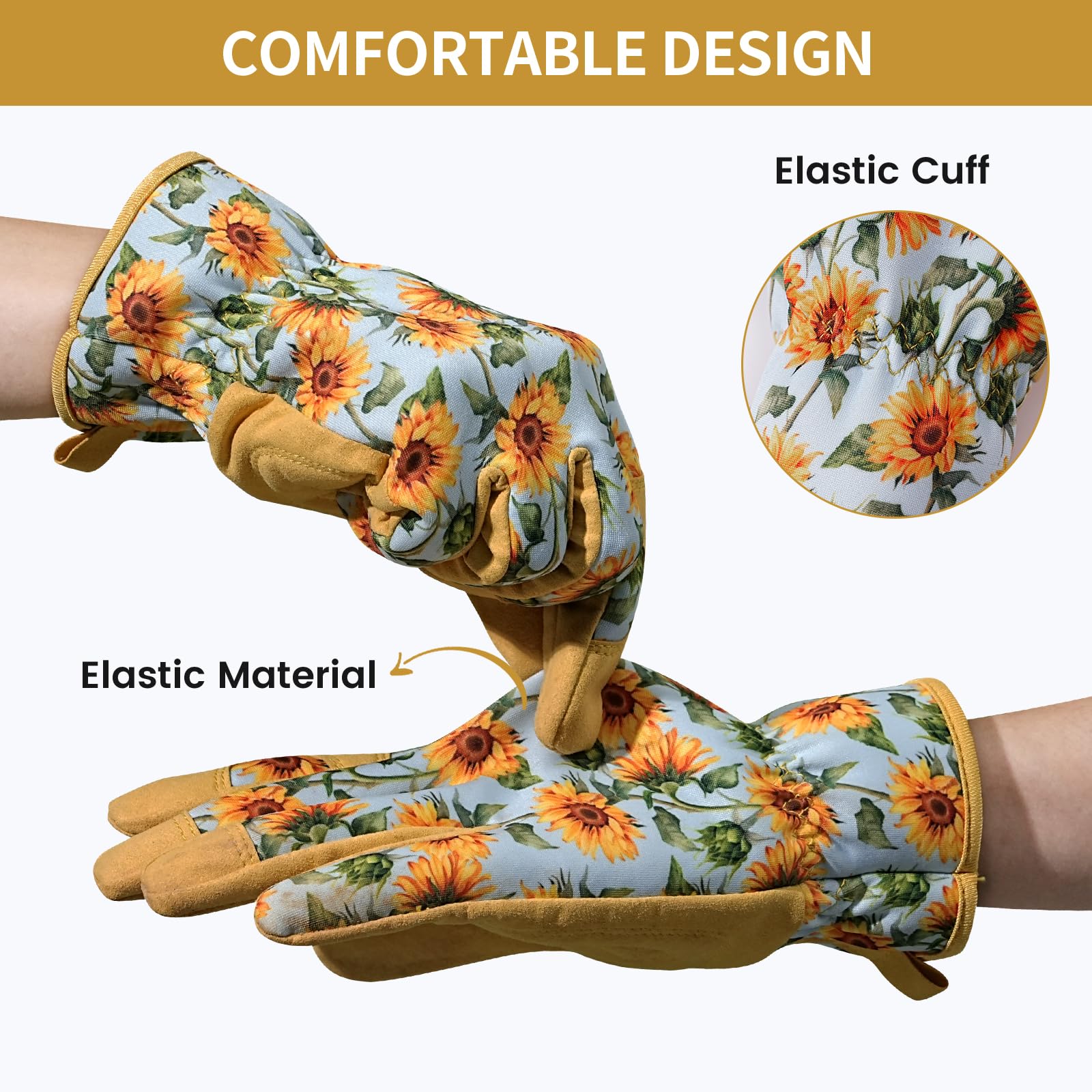 Pleneal breathable back panel helps hands stay cool