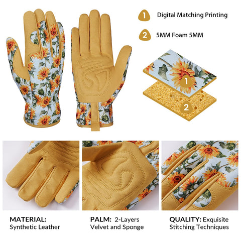Elastic wrist keeps Pleneal glove securely in place during weeding