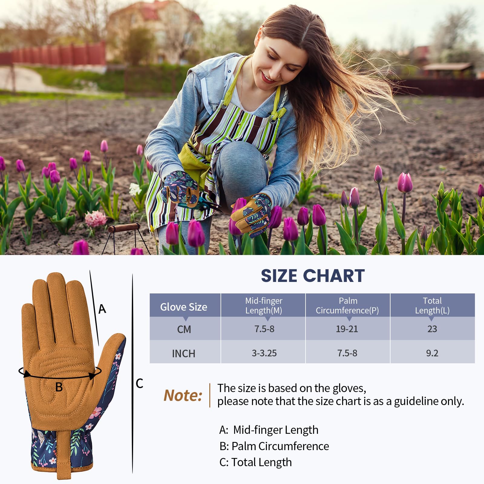 Pleneal machine washable gloves for easy cleaning after gardening days.