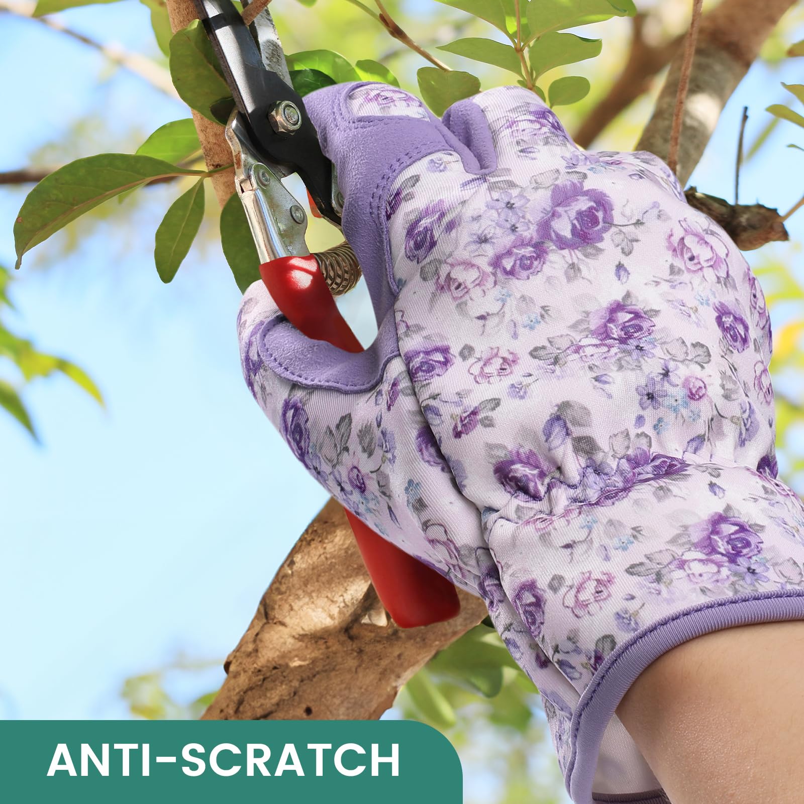 Pleneal gardening gloves palm padding provides extra grip during planting