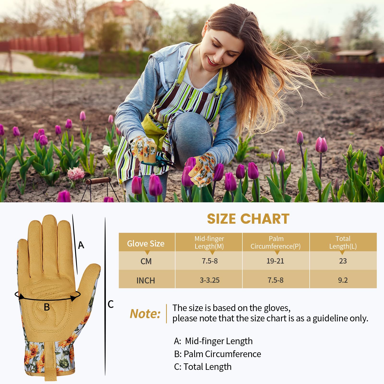 Pleneal grip with garden trowel for secure handling