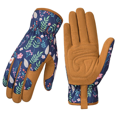 Pleneal women's gardening gloves with thorn proof leather for tough outdoor tasks.