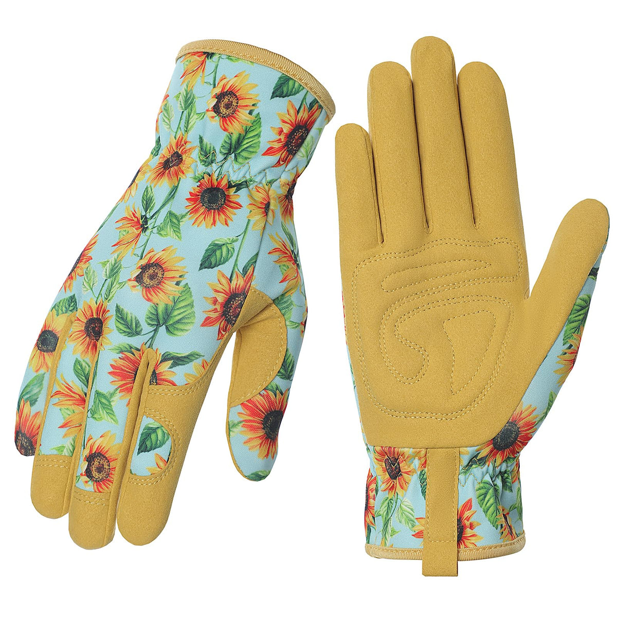 Pleneal leather garden gloves – abrasion-resistant for tough pruning and weeding.