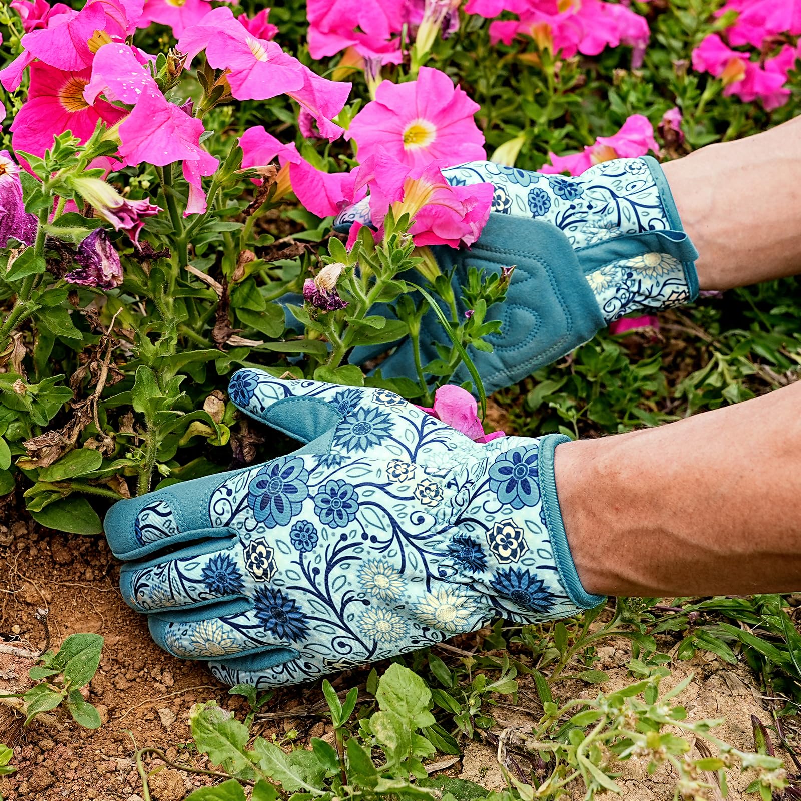 Pleneal leather gloves suitable for multiple gardening tasks and projects.