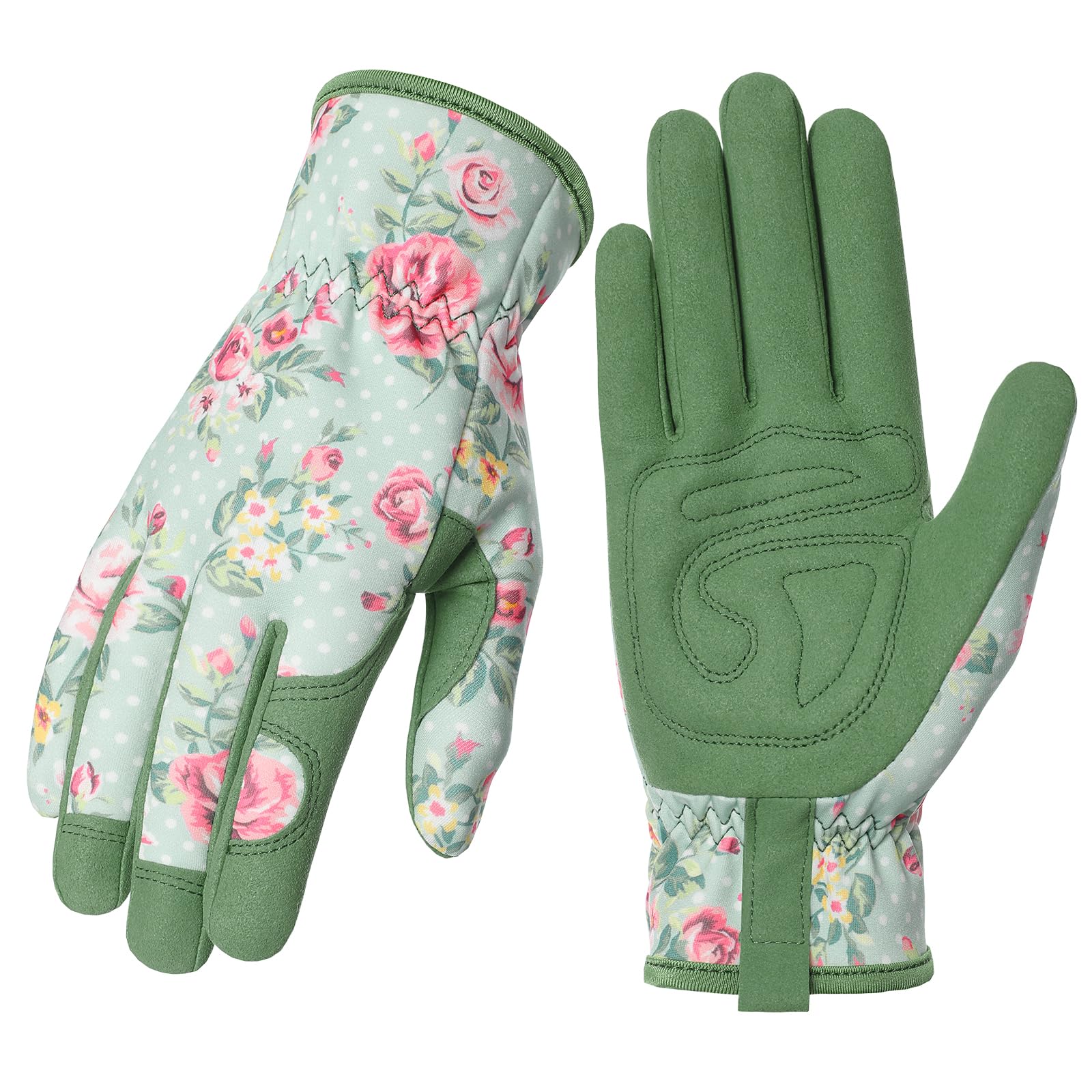 Pleneal leather garden gloves offer thorn-proof protection for outdoor tasks.