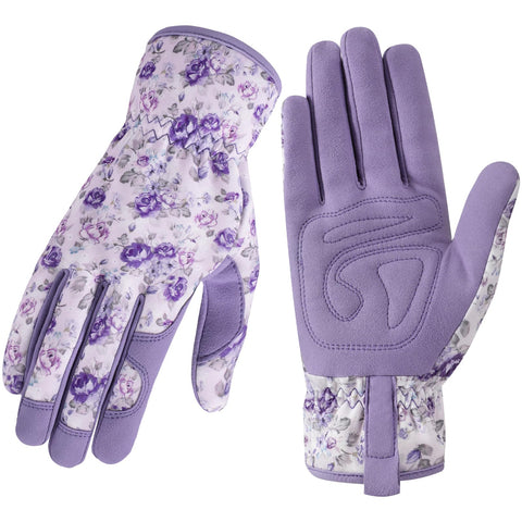 Pleneal women’s gardening gloves leather thorn-proof for tough weeding tasks