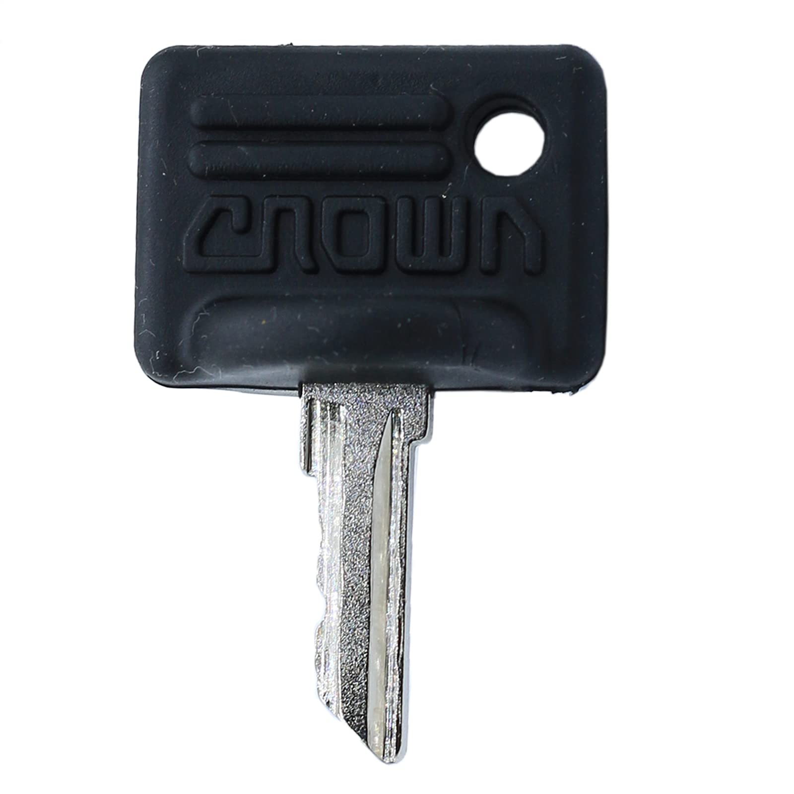 PLENTZOM ignition key 107151001 side view supports reliable Crown forklift use.