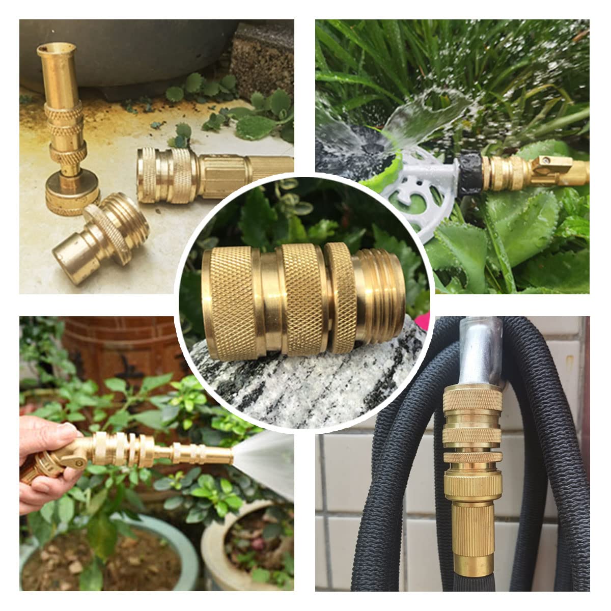PLG brass quick-connect push-to-connect eases setup even when hands are wet.