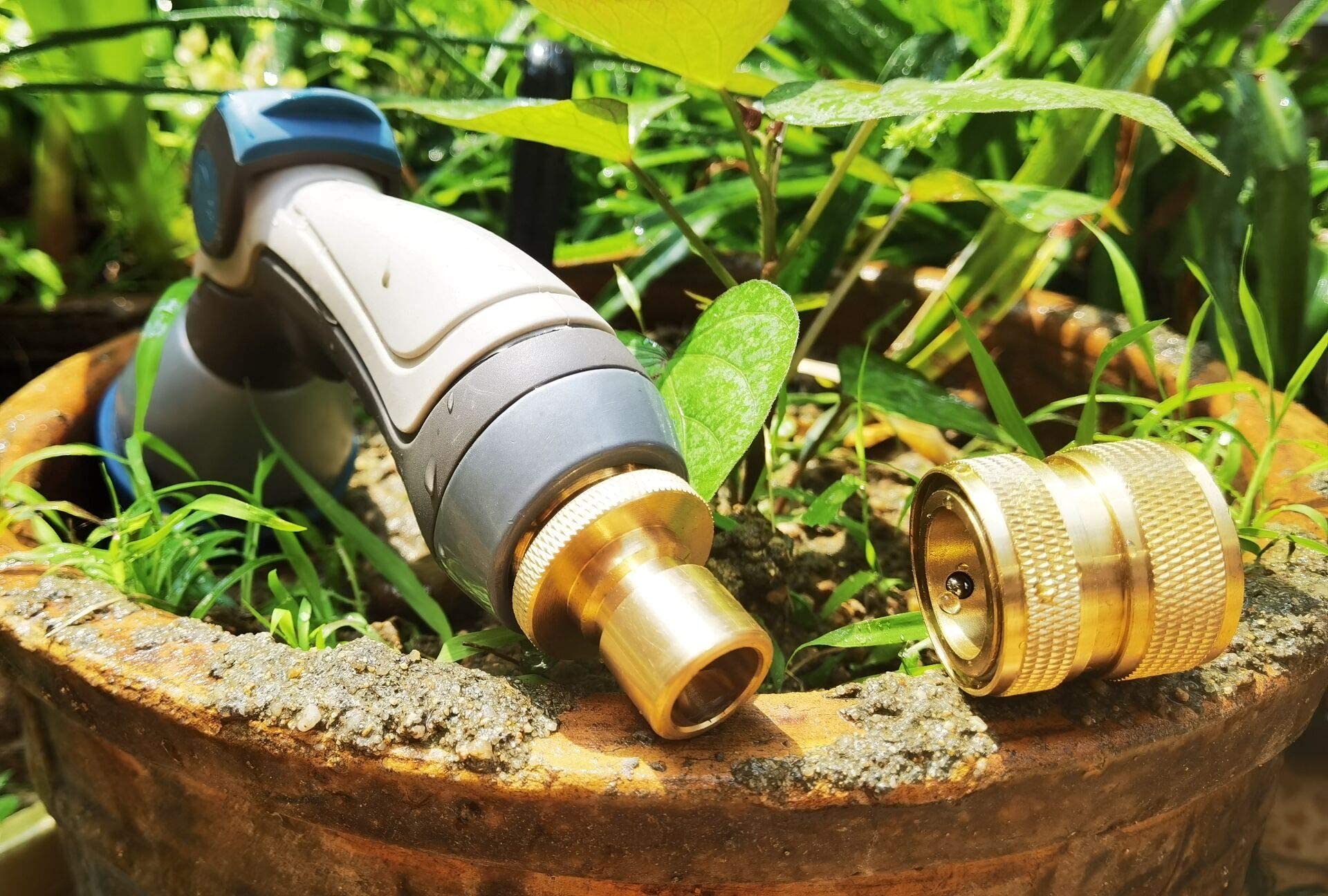 PLG brass quick-connect washers included for immediate, leak-free connections.