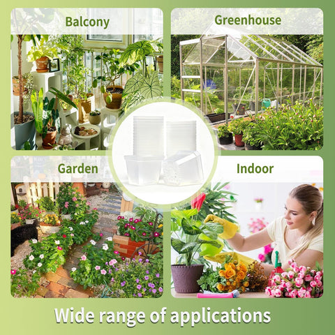 Clear visibility of soil moisture and growth with Plgardpo pot