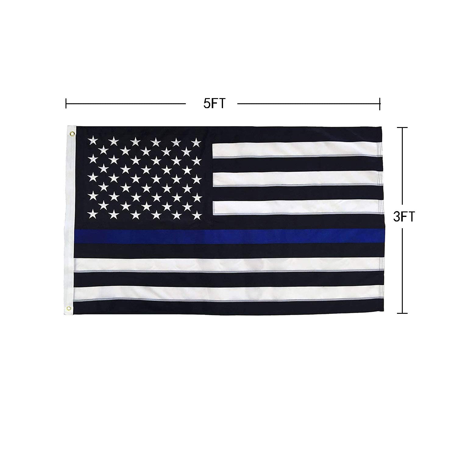 PLTCAT thin blue line flag ideal for gifts and patriotic installations.