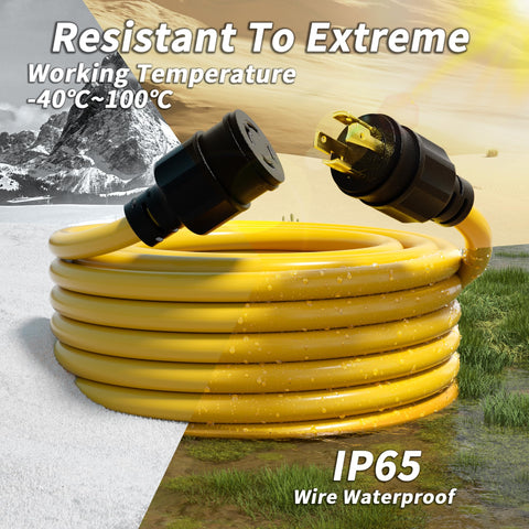 PlugSaf 10-gauge STW cord handling higher loads at 125/250V