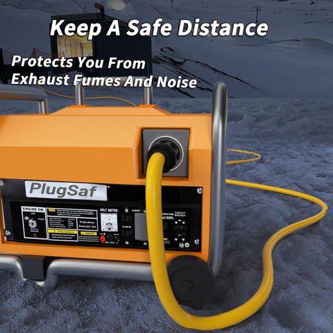PlugSaf ideal for generator to transfer switch or RV outdoor power setups