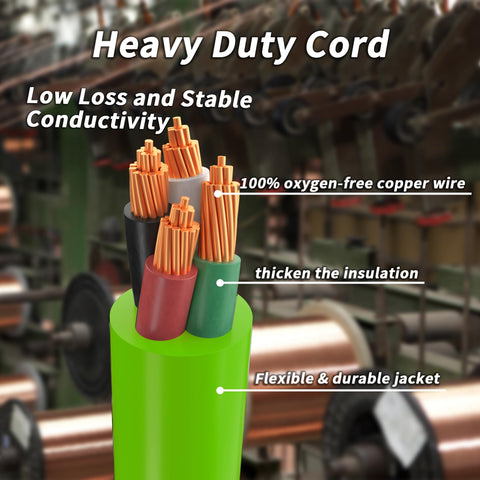 PlugSaf L14-30P to L14-30R twist-lock connection for secure hookup.