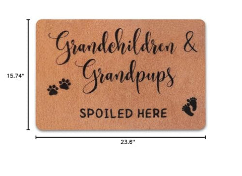 PLUJOYS outdoor doormat with UV protection keeps colors vibrant on sunny days