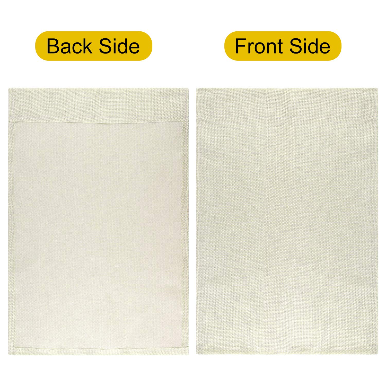 PLULON blank burlap garden flag 12x18 easy setup for quick outdoor display.