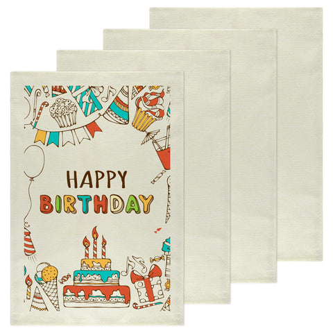 PLULON blank burlap garden flag 12x18 front view shows ready-to-personalize outdoor decor.