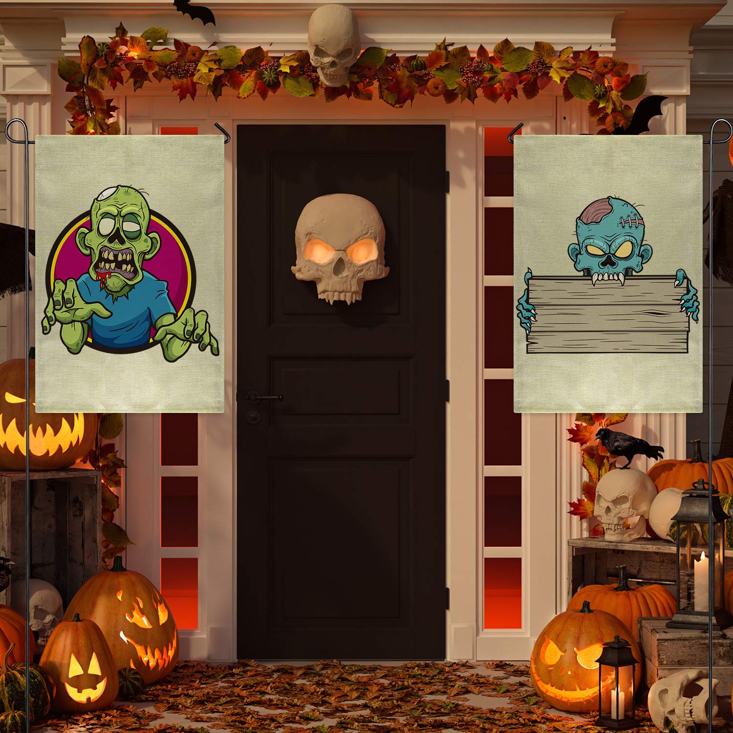 PLULON outdoor banners enhance yard ambiance with simple, reusable decor.