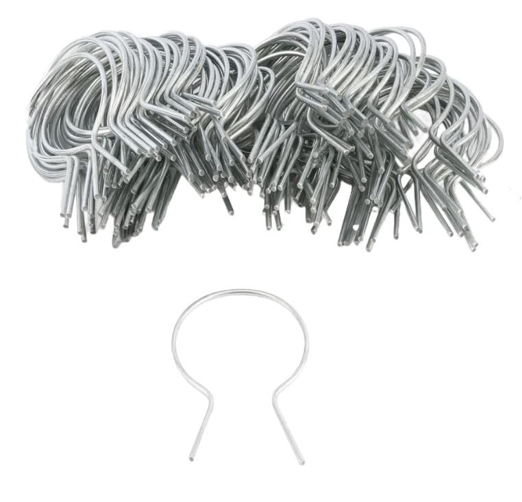 Plum Fittings EZ Twist post tie closeup, showing sturdy galvanized steel for long-lasting posts.