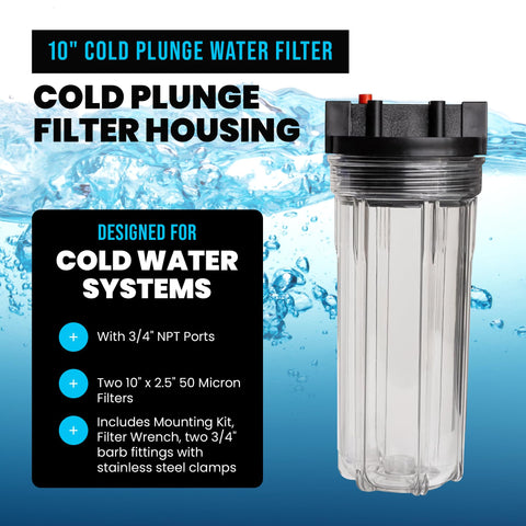 Plunge Crafters three-quarter NPT ports enable flexible plumbing.