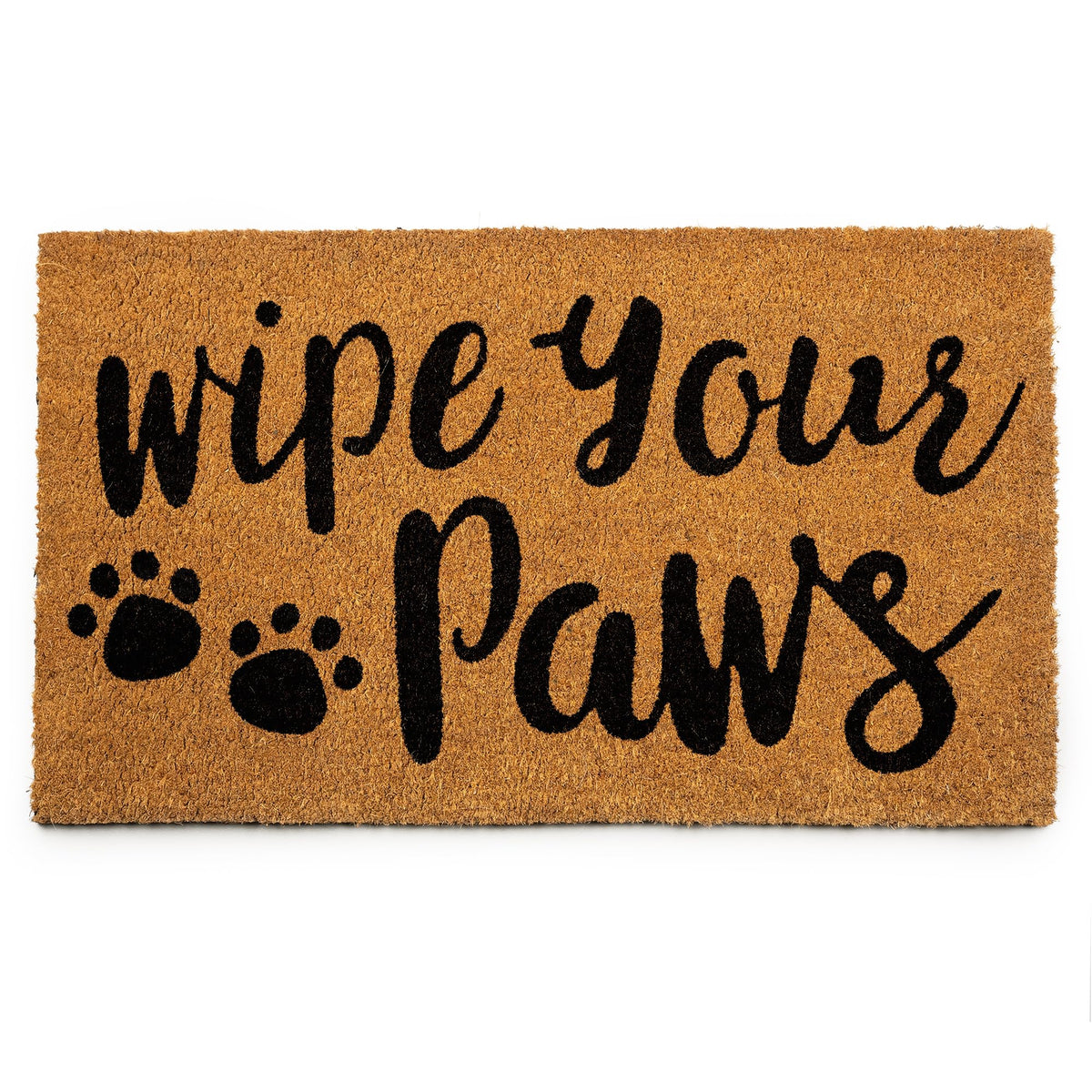 PLUS Haven Coco Coir Door Mat with dense pile traps dirt at the doorway.