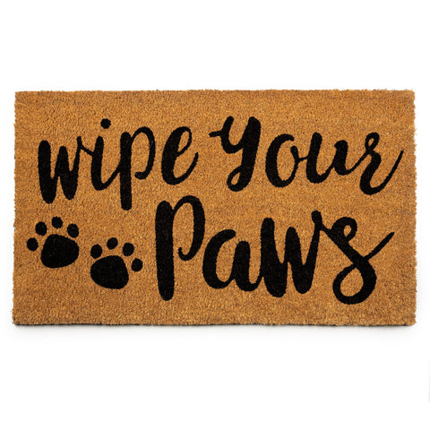 PLUS Haven Coco Coir Door Mat with dense pile traps dirt at the doorway.