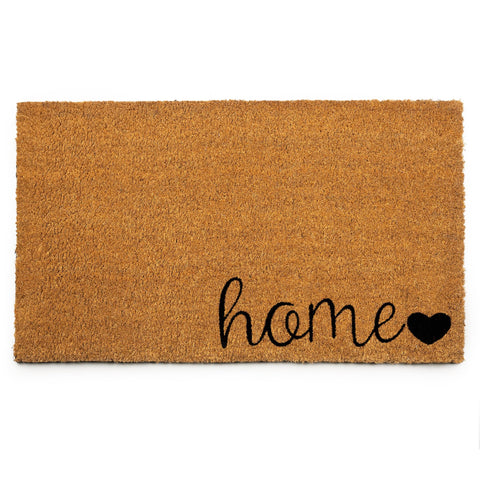 Plus Haven coconut coir door mat at the front entry for durable curb appeal and weather resistance.