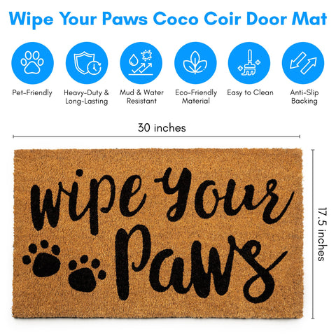 PLUS Haven Coco Coir Doormat designed for both indoor and outdoor entryways.
