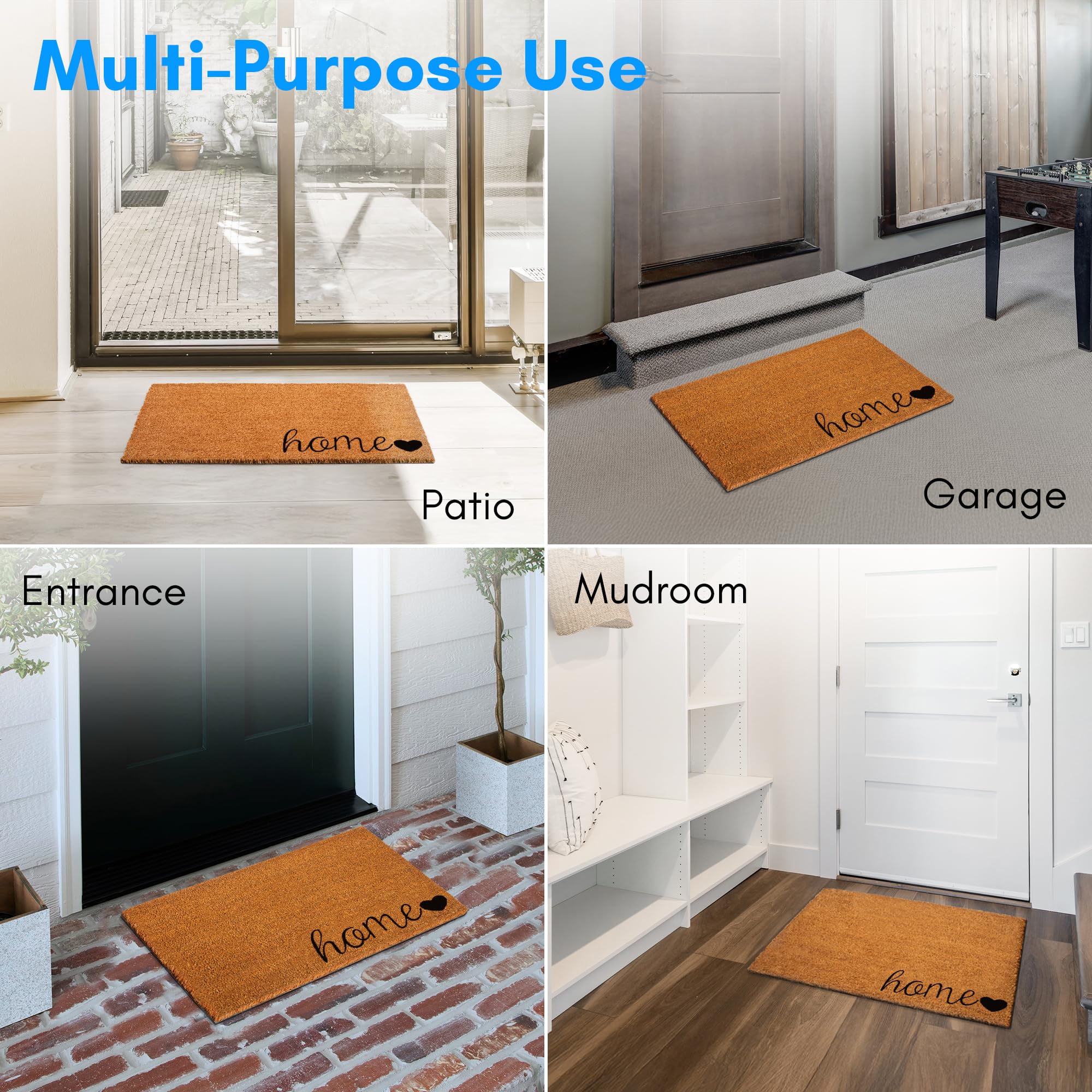 Plus Haven eco-friendly entrance mat blends style and sustainability.